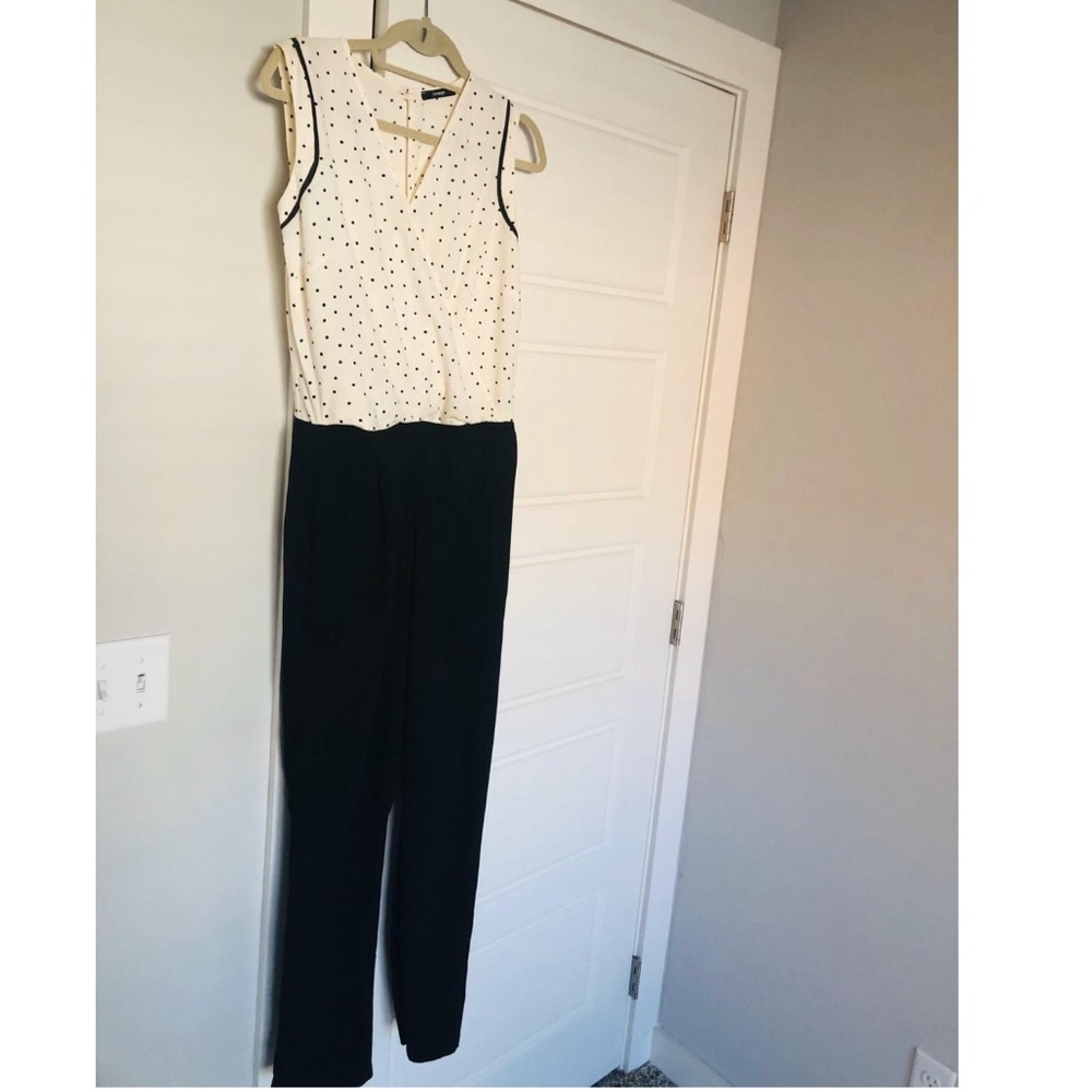 Black and White Jumpsuit - Picture 6 of 10
